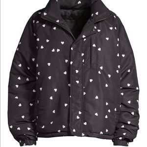 NWT OPENING CEREMONY Reversible Heart Print Puffer